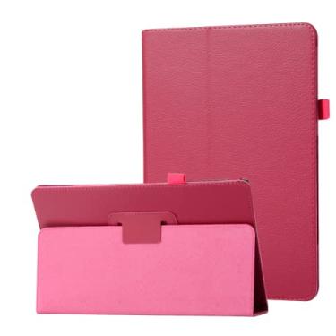 Imagem de ZiEuooo Linda capa protetora de poliuretano para tablet Samsung Galaxy Tab A 7.0 A 8.0 A 9.7 A 10.1 A 10.5 E 8.0 E 9.6 Tab 3 Lite Tab 4 S 2014 (vermelho rosa, Tab E 8.0 2016 T377)