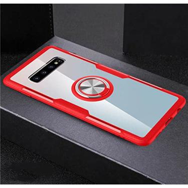 Imagem de Capa de anel transparente para Samsung Galaxy S22 S10 5G S9 Plus S20 S21 FE Ultra S10 E S10E Note 9 A50 A70 A51 A71 4G Phones Cover, vermelho, para Samsung Note 9