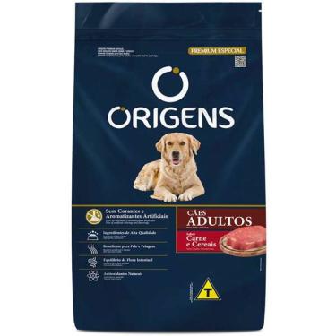 Imagem de Ração Seca Origens Carne e Cereais Cães Adultos - 15 Kg