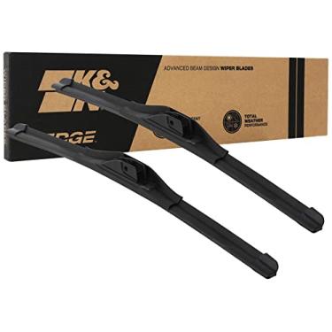 Imagem de K&N Lâminas de limpador EDGE: desempenho para todos os climas, contato superior do para-brisa, tecnologia de limpeza sem riscos: 50,8 cm (pacote com 2)
