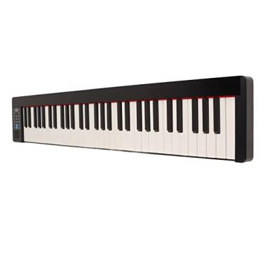 Imagem de Piano DobráVel para Iniciantes, Piano eléTrico PortáTil Com Dois Alto-Falantes de 100-240V (Regulamentos dos EUA)