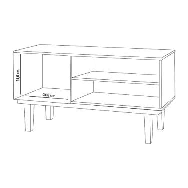 Imagem de Rack para Tv Até 42 Polegadas Denver Off White/naturale