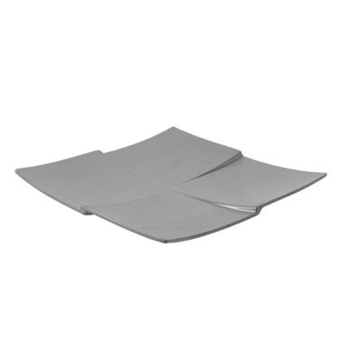 Imagem de Prato Quadrado 28cm Melamina 100% Profissional Gourmet Mix Preto