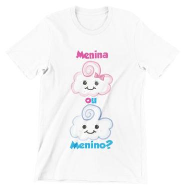 Imagem de Camiseta Plus Size Chá Bebê Revelação Menino ou Menina Chuva de Amor B