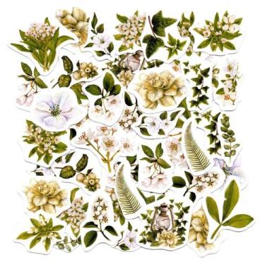 Imagem de Adesivos Decorativos Scrapbook Planner 46 Peças Plantas - Doce Ternura
