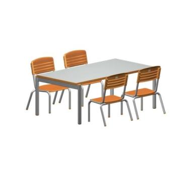 Imagem de Conjunto refeitório infantil Modelo M4C-01 FNDE - SJS Comercial