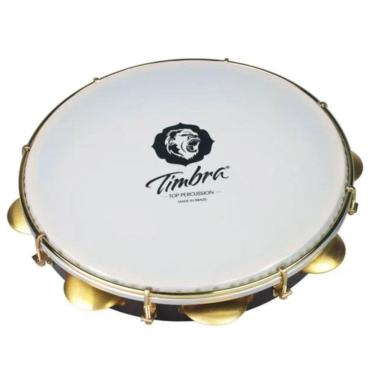 Imagem de Pandeiro Timbra Profissional 11 Pol Formica Chocolate Prat 2