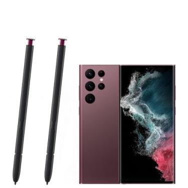 Imagem de 2 canetas de substituição para Galaxy S22 Ultra para Samsung Galaxy S22 Ultra 5G SM-S908, Galaxy S22 Ultra S, caneta Stylus para Samsung S22 Ultra 5G sem Bluetooth (Borgonha)