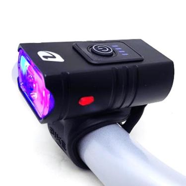 Imagem de lanterna farol Sinalizador Luz Traseira Recarregável Ideal Para Bicyle
