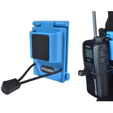 Imagem de Coldre de rádio tático universal para acessórios de cinto, suporte de clipe de cinto Walkie-Talkie para Baofeng Quansheng Retevis Kenwood Yaesu Midland CB HT (azul)