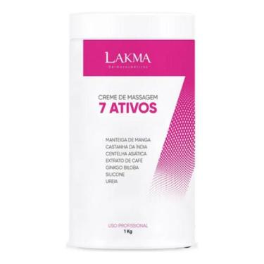 Imagem de Creme 7 Ativos Massagem Corporal Lakma Drenagem 1kg Orig