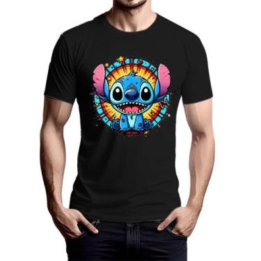Imagem de Camiseta Personalizada Stitch Personagem Desenho Lançamento Camisa Pre