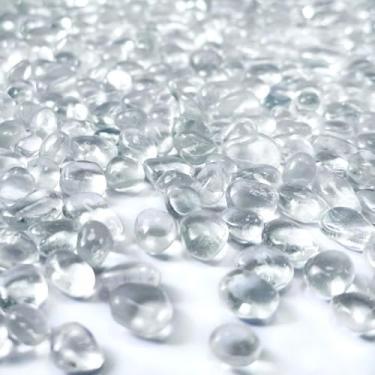 Imagem de Atoplutly Cascalho Transparente Para Aquário, 0,88 Lb, Pedras De Vidro, Seixos Marinhos, Pedras, Areia, Preciosas, Contas Pedra Enchimento Vaso, Decoração Tartaruga