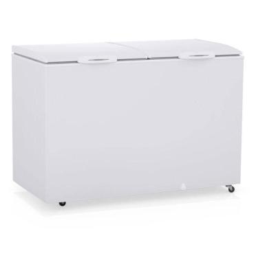 Imagem de Freezer 2 Tampas Gelopar Conservador Branco 411L Ghb410bin Bivolt