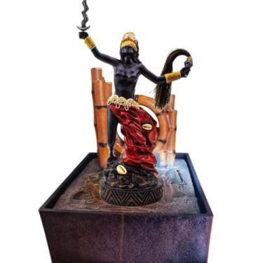Imagem de Fonte De Água Orixá Iansã Oyá Bambu Umbanda Decor - Althea Arte Decor
