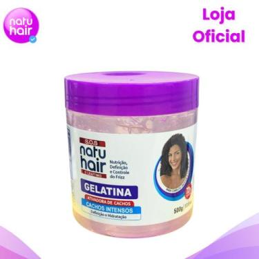 Imagem de Gelatina Ativadora de Cachos Cachos Intensos SOS Natuhair 500g - Natuh