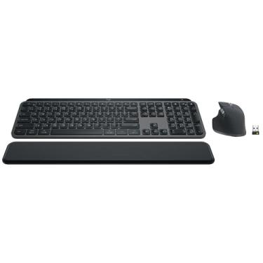 Imagem de Logitech Combo MX Keys S - Teclado e mouse sem fio de desempenho com apoio para as mãos, rolagem rápida, Bluetooth, USB C, para Windows, Linux, Chrome, Mac - com assinatura gratuita da Adobe Creative