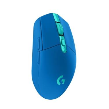 Imagem de Logitech G Mouse óptico para jogos sem fio LIGHTSPEED 305, sensor Hero 12K, 12.000 DPI, leve, 6 botões programáveis, vida útil da bateria de 250h, memória integrada, PC/Mac - azul
