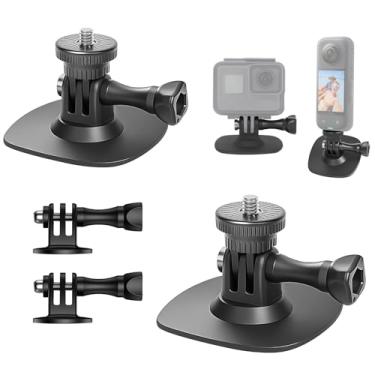 Imagem de Mechrig Kit de suporte adesivo flexível com base de capacete para insta360 X4 X3 X2 para Camera Hero 12/11/10/9/8 acessórios de câmera esportiva para qualquer superfície curva plana