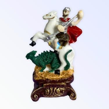 Imagem de Imagem Católica Em Resina São Jorge 7 Cm + Presente - Bialluz