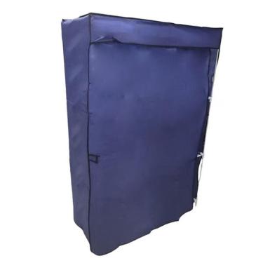 Imagem de Guarda Roupa Portatil Cabideiro Prateleira Sapateira Organizador Quarto Caixas Armario Praia Camping Roxo; Tamanho: U