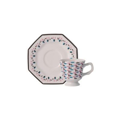 Imagem de Xícara Café Com Pires  60ml Porcelana Schmidt - Dec. Mantiqueira 2397,