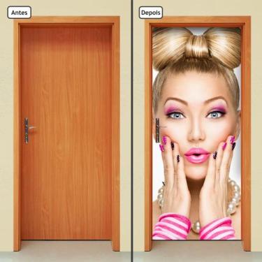 Imagem de Adesivo Decorativo de Porta - Salão de Beleza - 1202cnpt - Allodi
