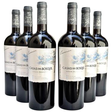 Imagem de Vinho Casas Del Bosque Gran Reserva Cabernet  Kit Com 6 Garrafas  Ofer