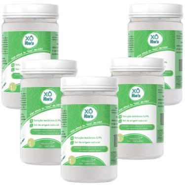 Imagem de Soro Para Lavagem Nasal Higienização do Nariz Kit Com 5 Potes - Xô Ite
