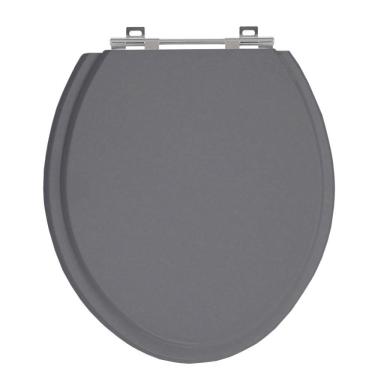 Imagem de Assento Sanitário Universal Vaso Oval Cinza Amber Em Mdf