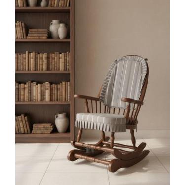 Imagem de Cadeira De Balanço 1,18/40 X 64 X 50  Móveis De Gramado - Flávio Comér