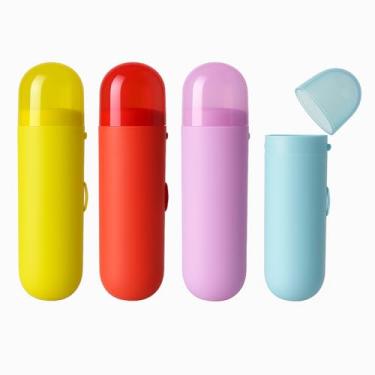 Imagem de Necessarie Porta Escova De Dentes Talheres e Canetas Organizador Portátil Com Alça Cores Sortidas Premium