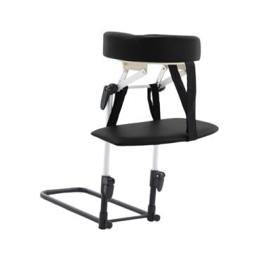 Imagem de ChuYiElegance Kit de massagem para colchão doméstico com apoio de braço para mesa de massagem, apoio de cabeça ajustável, travesseiro para rosto para baixo, Preto