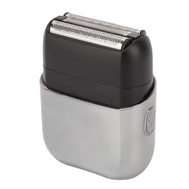 Imagem de ZJchao Aparador de Folha Elétrico, Mini Barbeador Portátil Masculino, Aparador de Barba Com Cabeças Flutuantes Flexíveis, Ipx7, Bateria de 900mah, Capa Protetora contra Poeira (L)