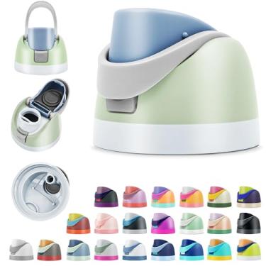 Imagem de BydGxy Tampas de substituição para garrafas de água Owala FreeSip 473 ml 680 g 947 g 1,134 g – acessório de tampa flip top à prova de vazamento, serve para tampa Owala, deslizante SmoothSip, livre de