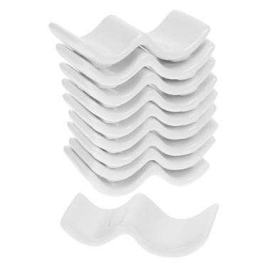 Imagem de Baluue Conjunto de 10 peças para descanso de pauzinhos de cerâmica, colher de jantar estilo chinês, suporte de garfo, suporte de pauzinhos de porcelana