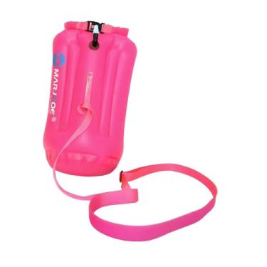 Imagem de RNXRZANK Boia de Natação à Prova D'água, Ideal para Homens E Mulheres. Armazenamento Hermético E à Prova D'água para Mergulho com Snorkel, Vela E Canoa, Rosa Vermelha