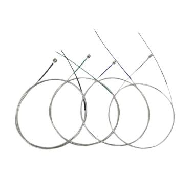 Imagem de Yinfente 1 conjunto 4/4 de corda de viola completa de aço inoxidável A D G C com enrolamentos de níquel cromo