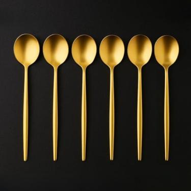 Imagem de Jogo De Talheres 6 Peças Garfo Faca Colher Cozinha (Colher Sobremesa)