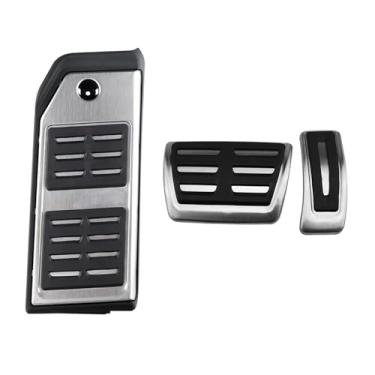 Imagem de Acessórios de carro para A-udi Q7 SQ7 Q8 2016-2021 pedais de carro combustível gás freio apoio para os pés placa de cobertura do pedal de freio a gás tampa do pedal de freio (AT com descanso)