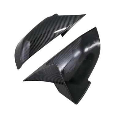 Imagem de Capa preta para espelho retrovisor de carro, de fibra de carbono, compatível com bmw 5 6 7 séries f10 f11 f18 f07 f12 f13 f06 f01 f02 lci(Carbon Fiber)