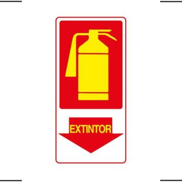 Imagem de Placa De Sinalização Extintor 15x30 Ekomunike - X-701 F9e
