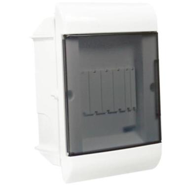 Imagem de Quadro de Distribuição de Embutir Porta Transparente 5 DIN - SCM5TBR -