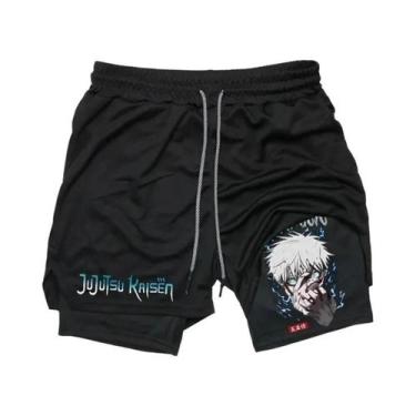 Imagem de Shorts De Compressão Masculinos De Secagem Rápida Jujutsu Kaisen 2 Em 