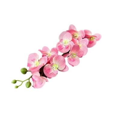 Imagem de Ramos De Orquídea Phalaenopsis Artificial Realista De 69cm Para Arranj
