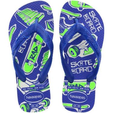 Imagem de Chinelo Infantil Havaianas Original Athletic Kids Azul, Branco, Azul, 