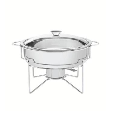 Imagem de Rechaud Redondo 4,3 L Em Aço Inox Banho Maria - TRAMONTINA