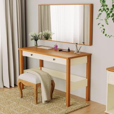 Imagem de Penteadeira com Espelho 120 cm Ananda CabeCasa MadeiraOriginals Branco