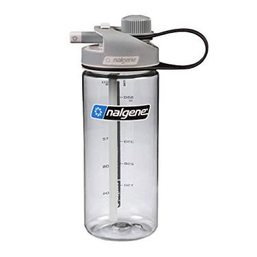 Imagem de Nalgene Sustain Tritan Garrafa de água multibebida livre de BPA feita com material derivado de 50% de resíduos de plástico (usando equilíbrio de massa certificado ISCC), 590 ml, transparente