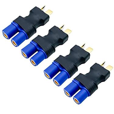 Imagem de (EC3 fêmea para Deas T macho) - FLY RC 4 peças EC3 fêmea conector plugue - _ Deans Style T macho adaptador para bateria Lipo